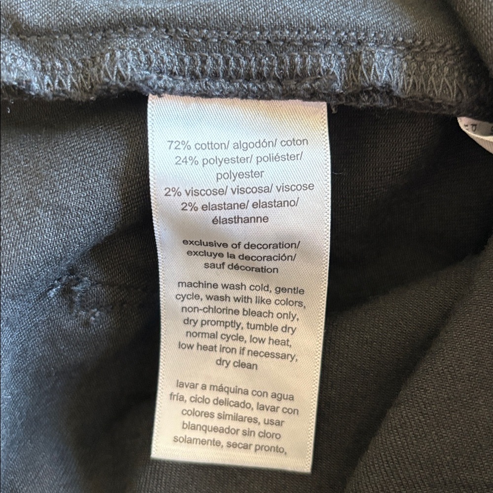 Nautica Women's Black Button Pocket Strechy Wide Leg Sailor Jeans. NWT Size 16 - Picture 9 of 9